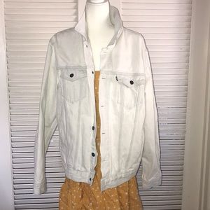 Levi white denim vintage jacket